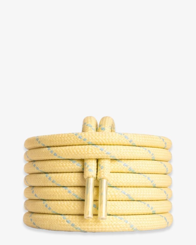 Butter Yellow/Lichtblauw Veters