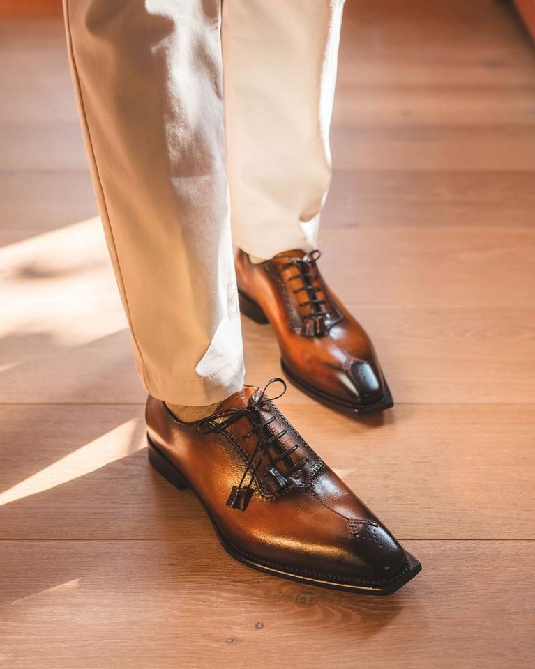 Istanbul Cognac Heren Veterschoenen