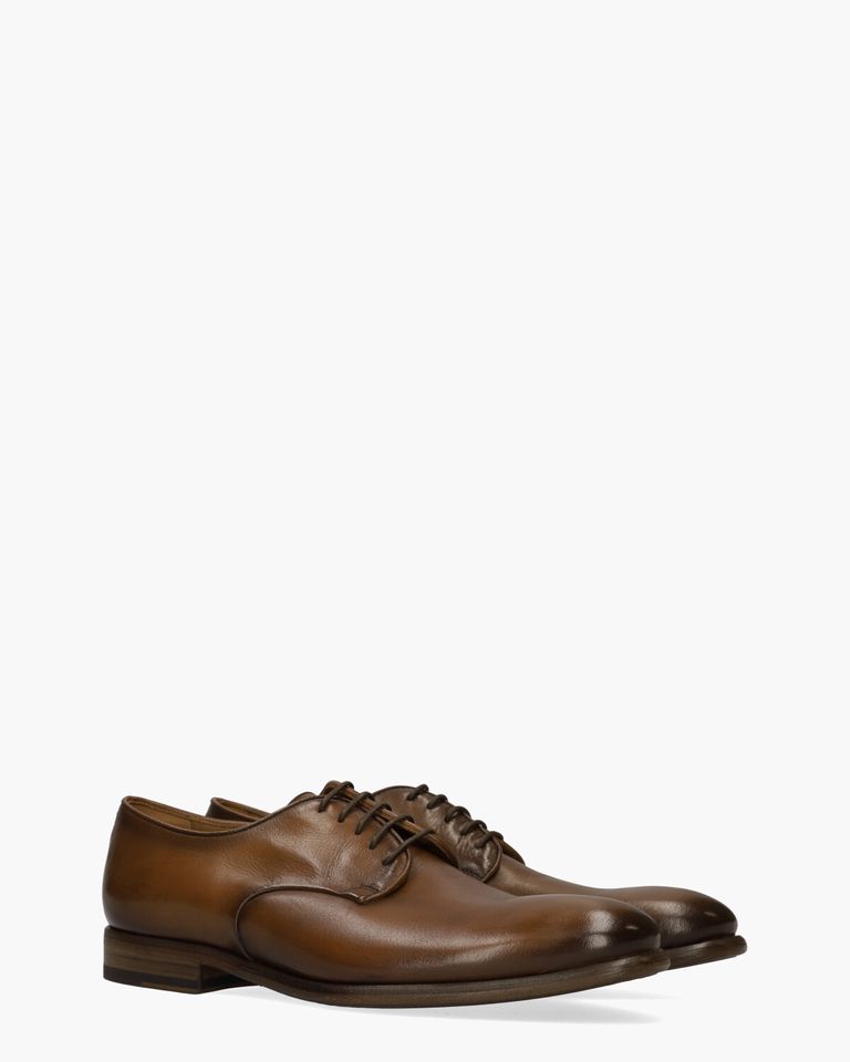 10942E Bruin Heren Veterschoenen