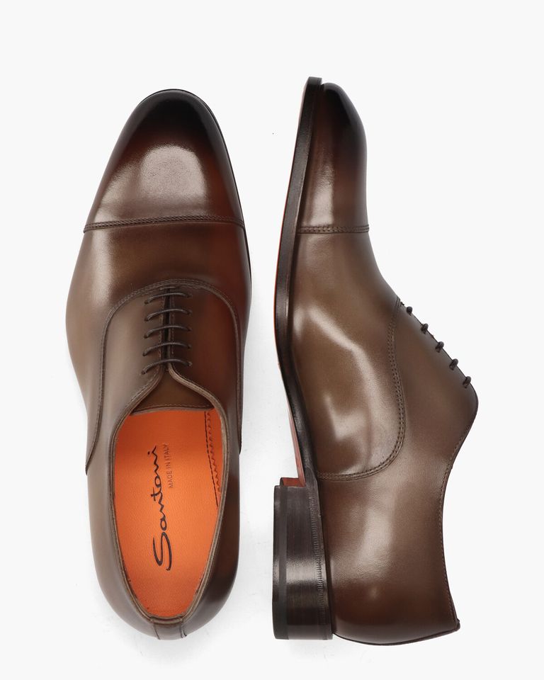 12474 Bruin Heren Veterschoenen