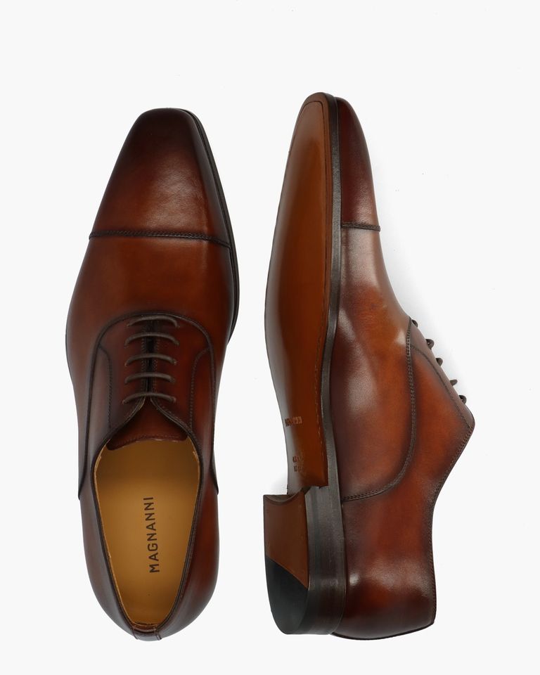 12623 Cognac Heren Veterschoenen