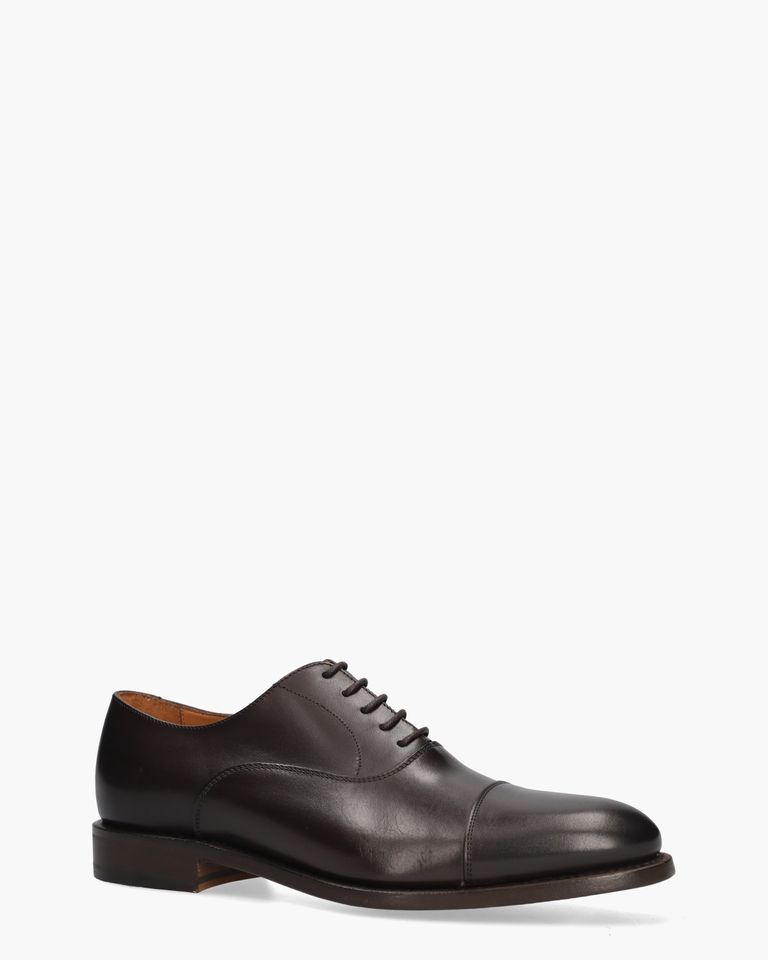 3010-K5 Donkerbruin Heren Veterschoenen