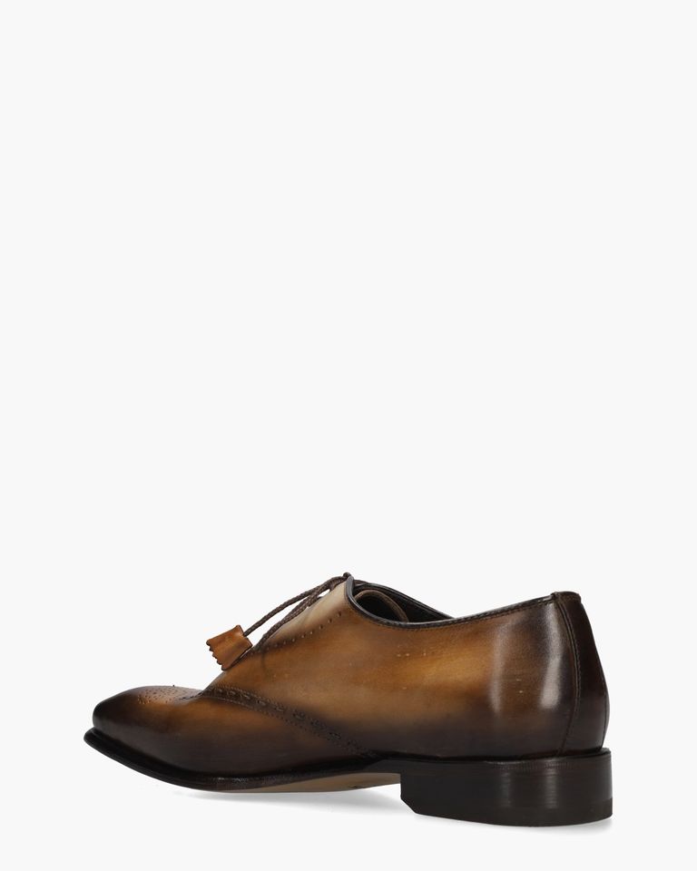 2001 Cognac/Multi Heren Veterschoenen