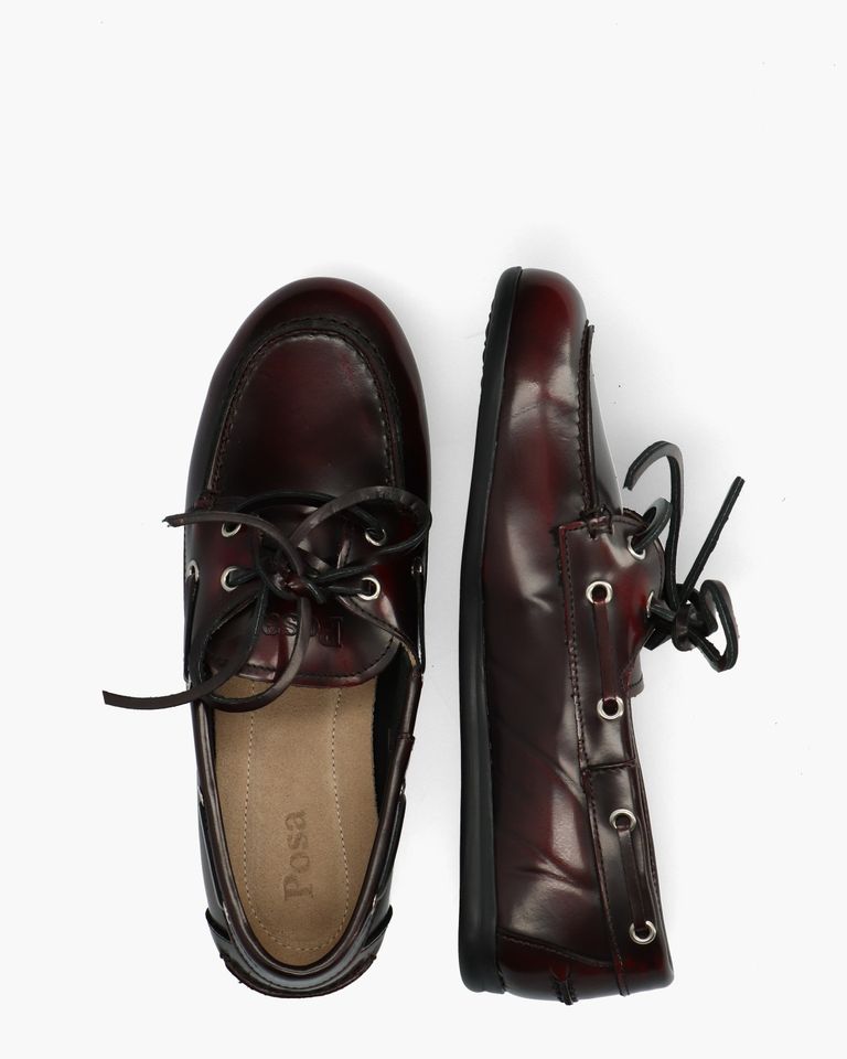 Boat Loafer Bordeaux Dames Veterschoenen