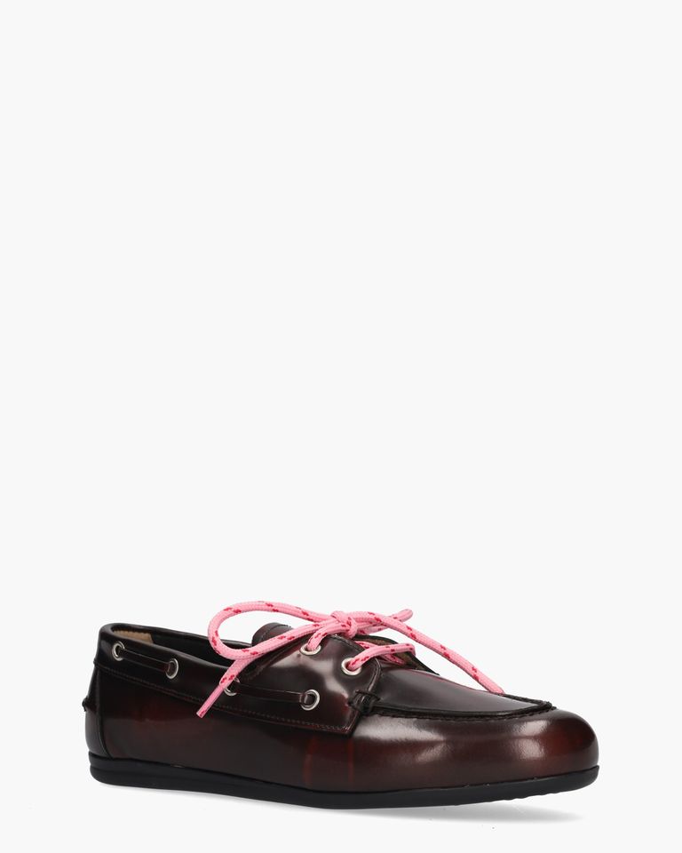 Boat Loafer Bordeaux Dames Veterschoenen