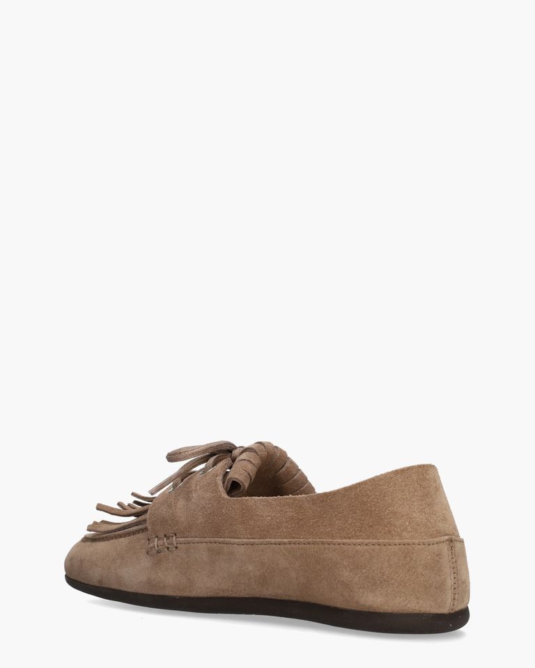 Joan Macaw Taupe Dames Veterschoenen
