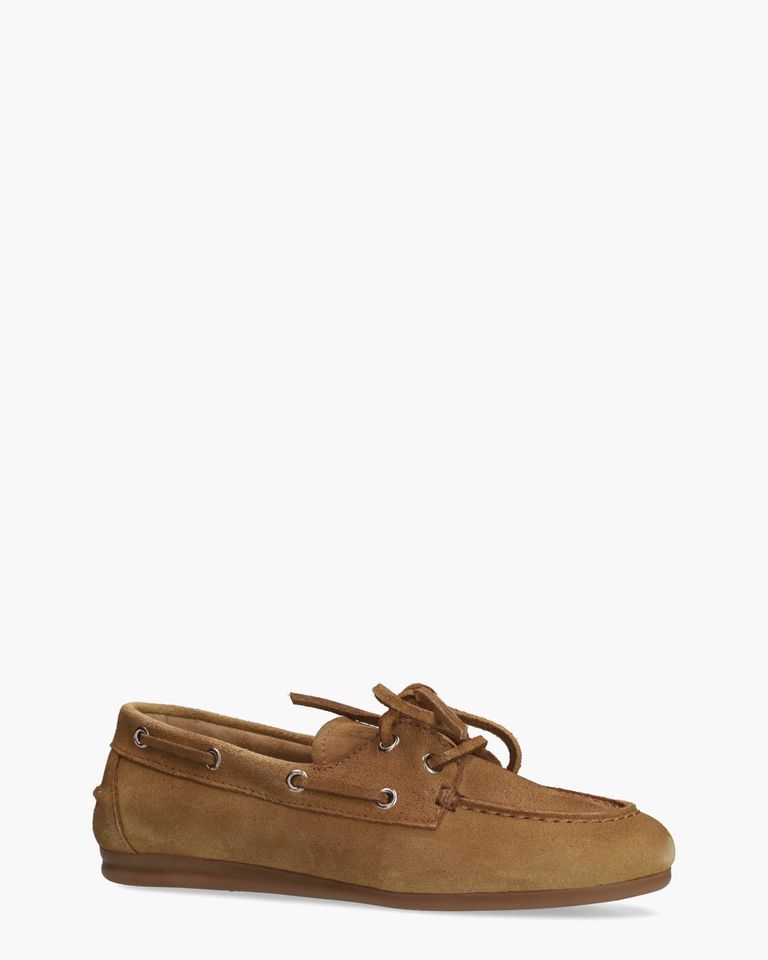 Boat Loafer Brushed Cognac Dames Veterschoenen