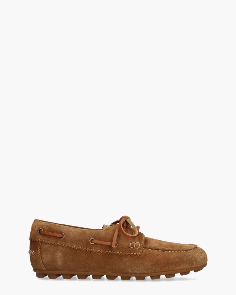 Olympia Cognac Dames Veterschoenen