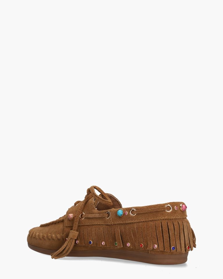 Zayly Cognac Dames Veterschoenen