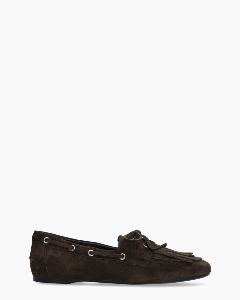 Santiago Donkerbruin Dames Veterschoenen