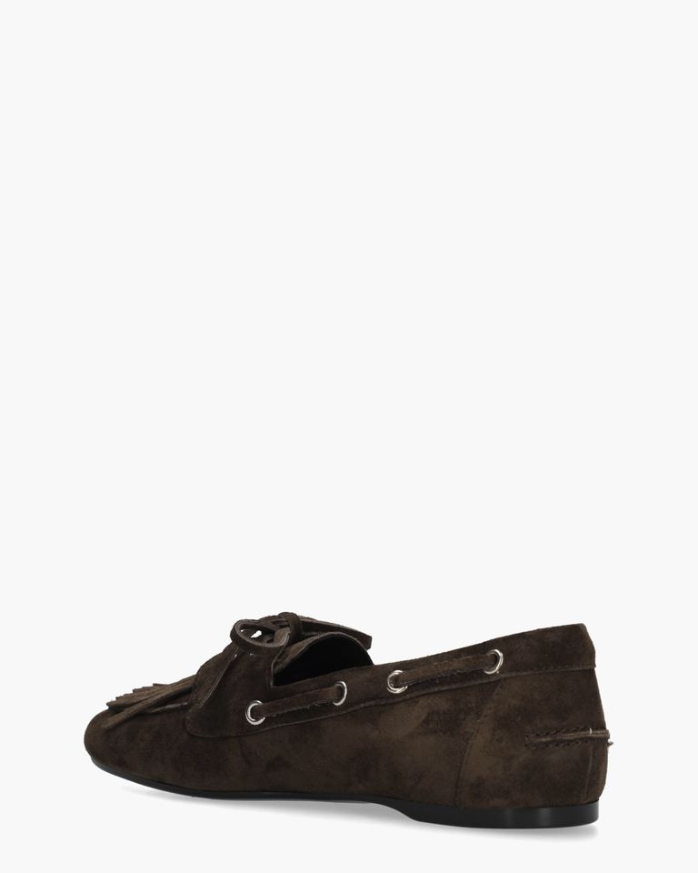 Santiago Donkerbruin Dames Veterschoenen