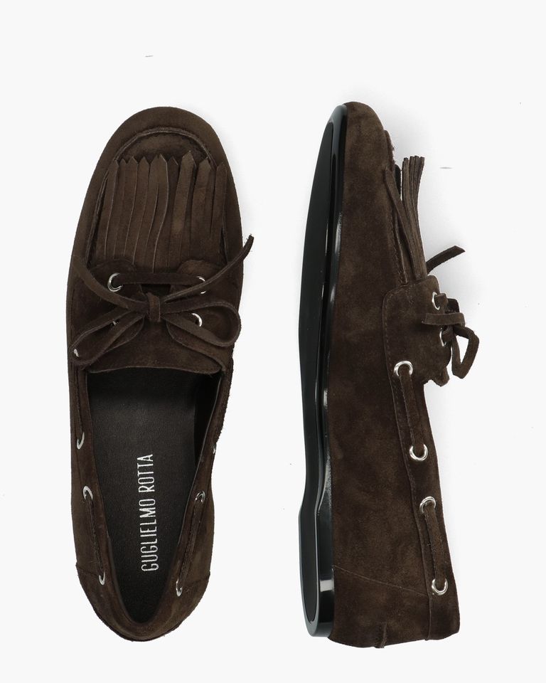 Santiago Donkerbruin Dames Veterschoenen