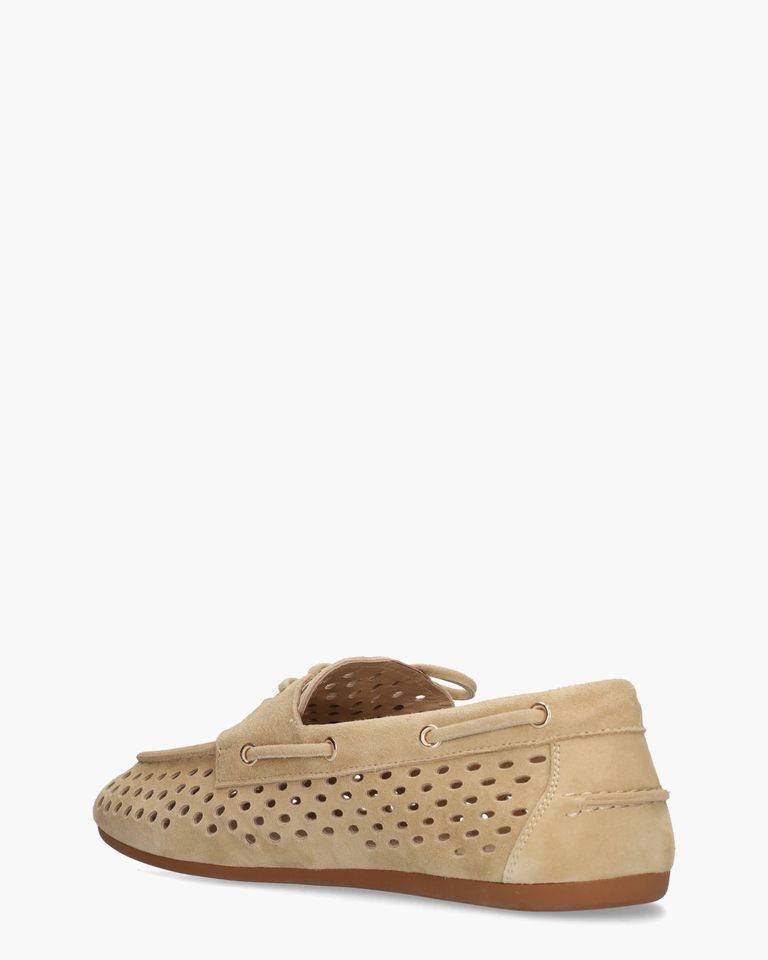 Karmel Lichtbruin Dames Veterschoenen