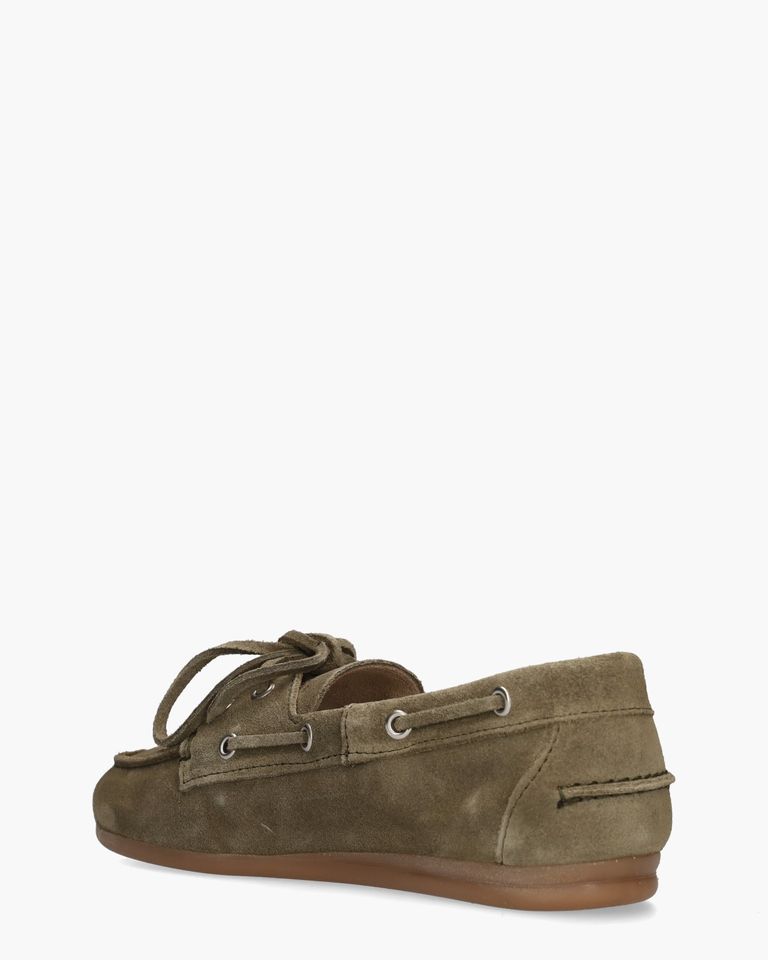Boat Loafer Brushed Khaki Dames Veterschoenen