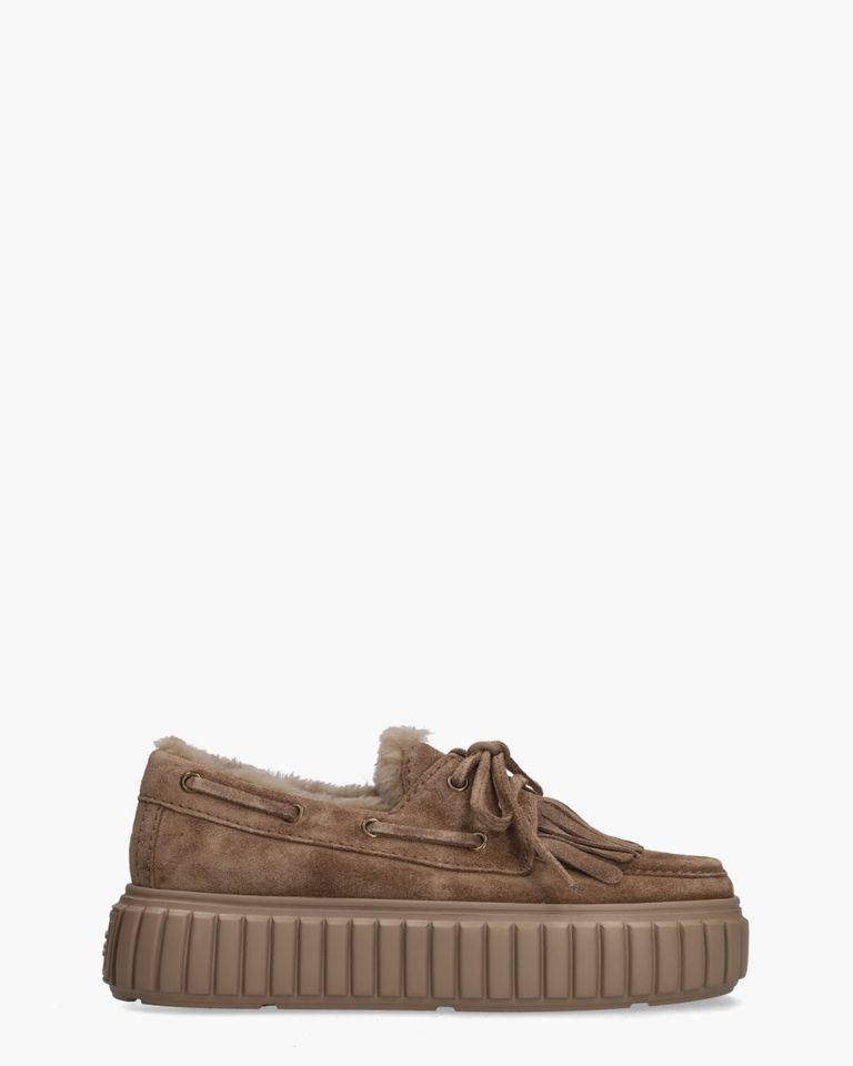 Zap Taupe Veterschoenen