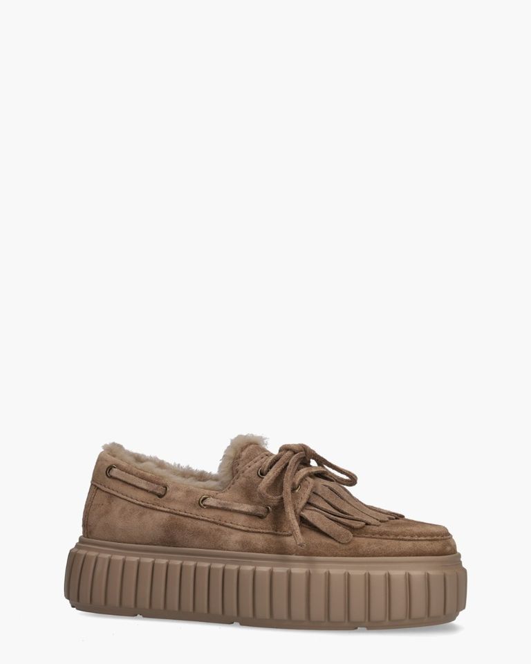 Zap Taupe Veterschoenen