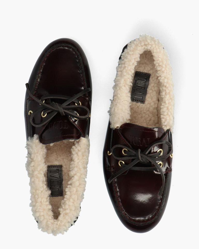 Nahua Bordeauxrood Damesloafers
