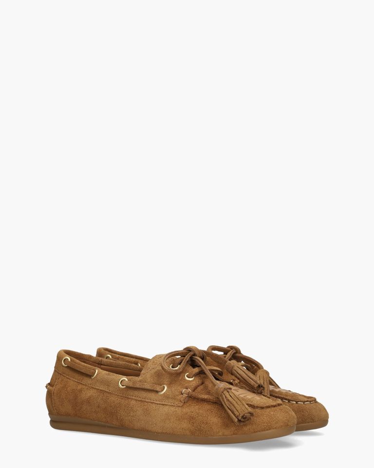 Shima Cognac Dames Veterschoenen