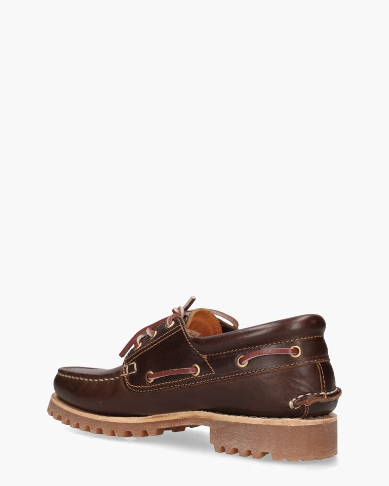 Timberland Authentics 3-Eye Classic Lug Boat Shoe Donkerbruin