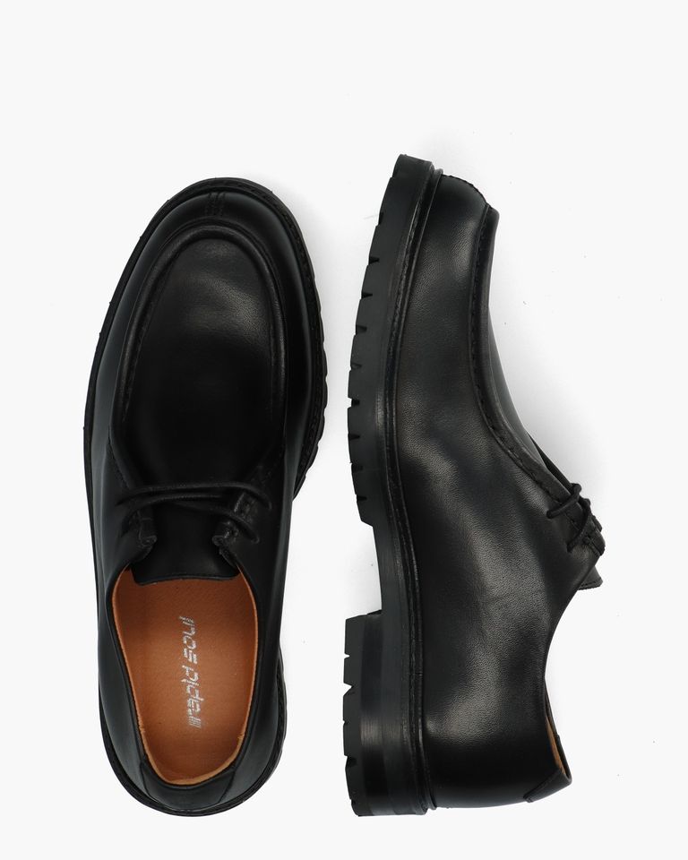 Abtin Zwart Heren Veterschoenen