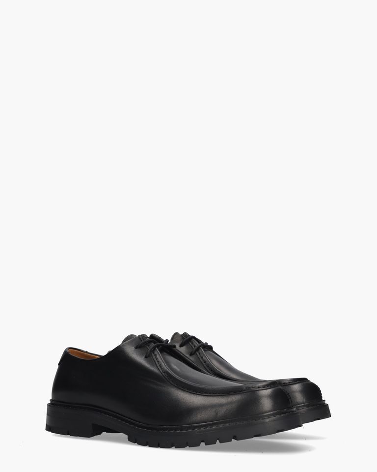 Abtin Zwart Heren Veterschoenen