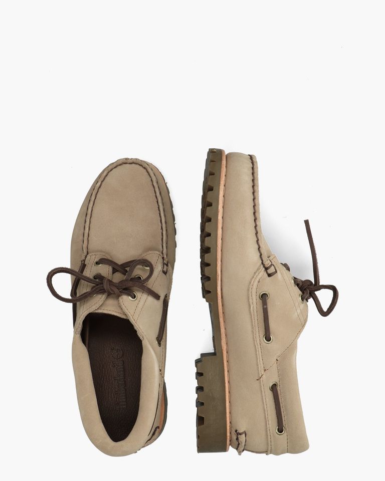 Mix Tape Authentic 3-Eye Boat Shoe Taupe Heren Veterschoenen