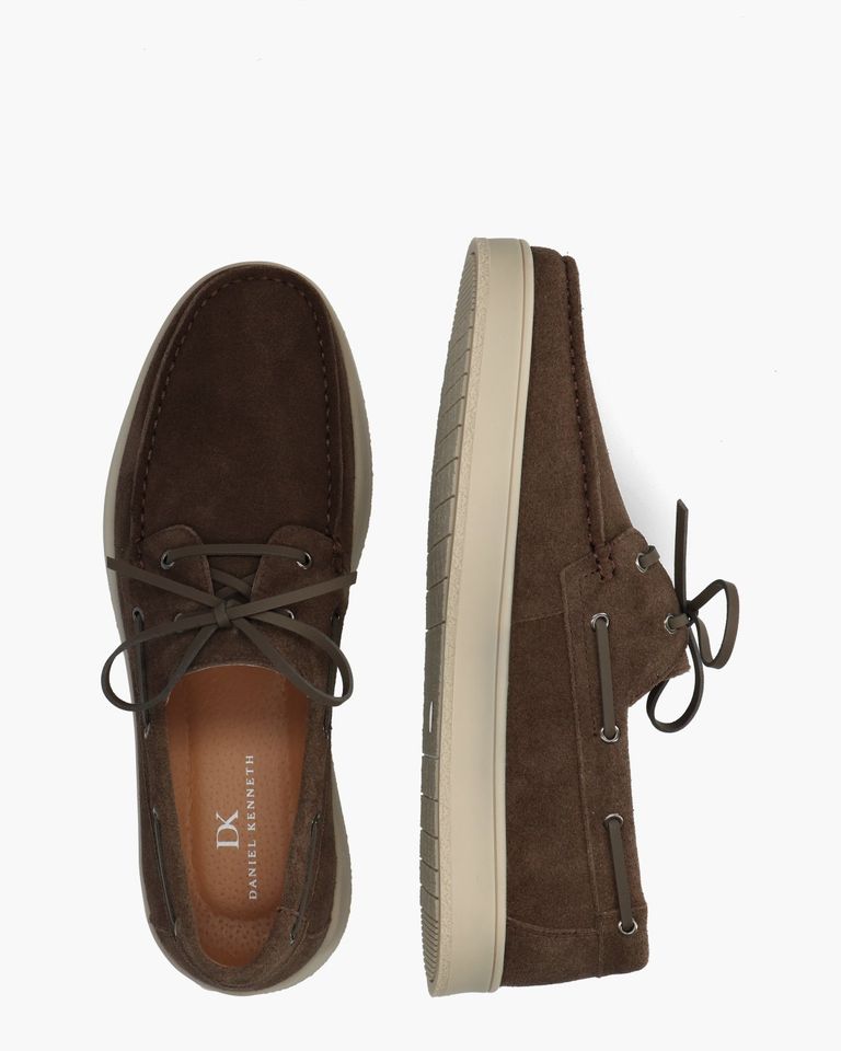 Zenno Donkerbruin Heren Veterschoenen