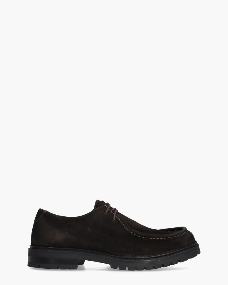 Aday Donkerbruin Heren Veterschoenen