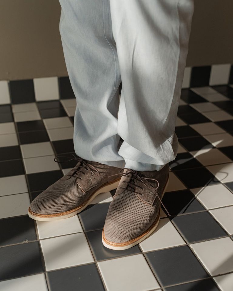 Zackery Taupe Heren Veterschoenen