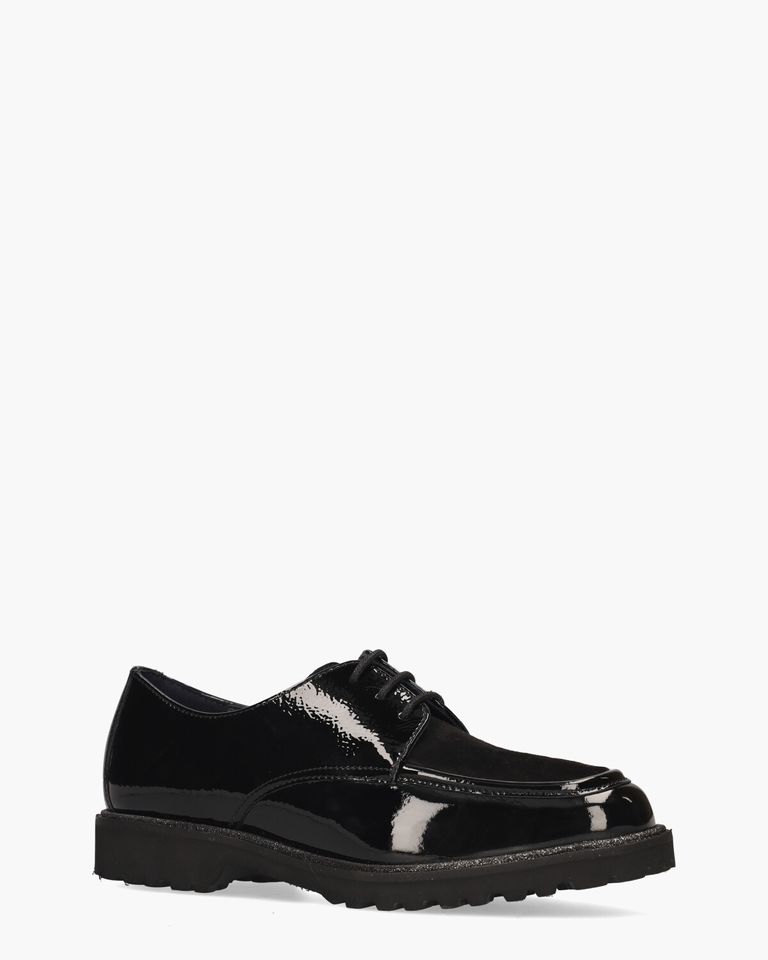 40910 Zwart Dames Veterschoenen