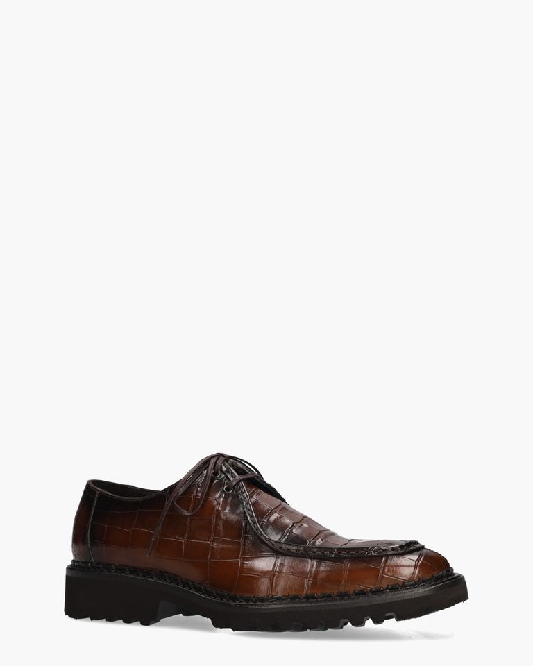 1407 Bruin Heren Veterschoenen