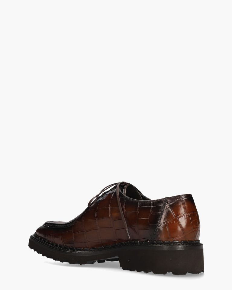 1407 Bruin Heren Veterschoenen