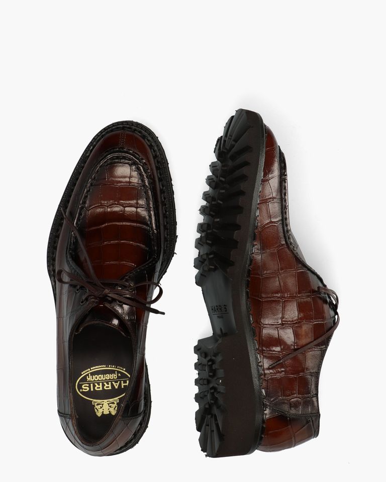 1407 Bruin Heren Veterschoenen