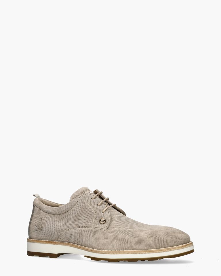 Pozato Weave Beige Heren Veterschoenen