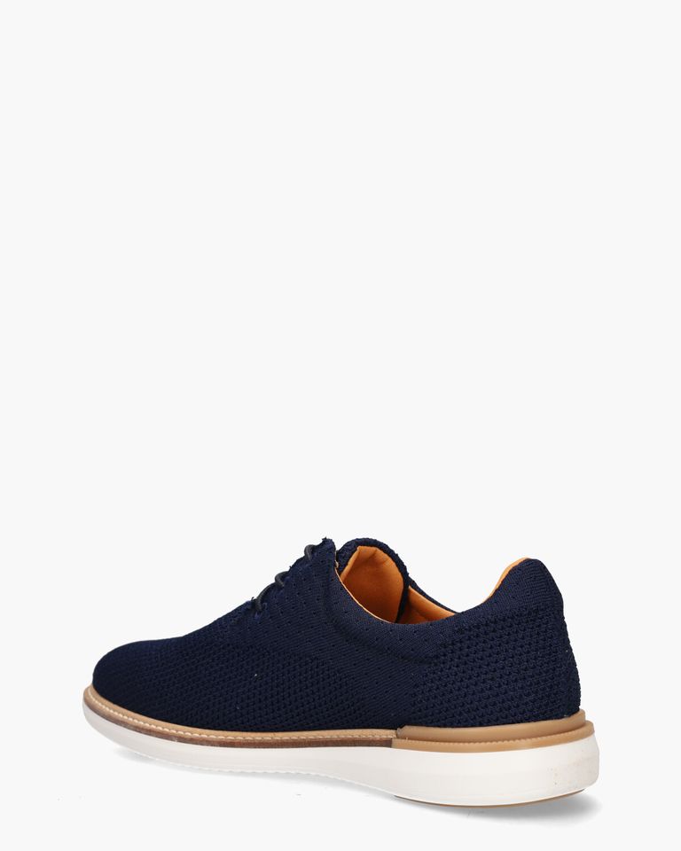 Tyano Donkerblauw Heren Veterschoenen