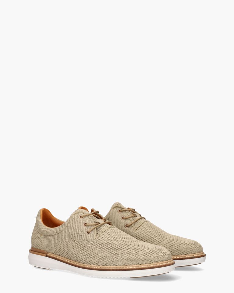 Tyano Beige Heren Veterschoenen