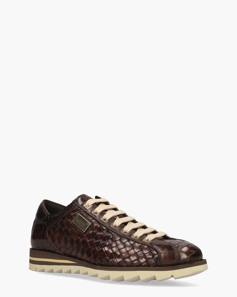 2817 Donkerbruin Herensneakers