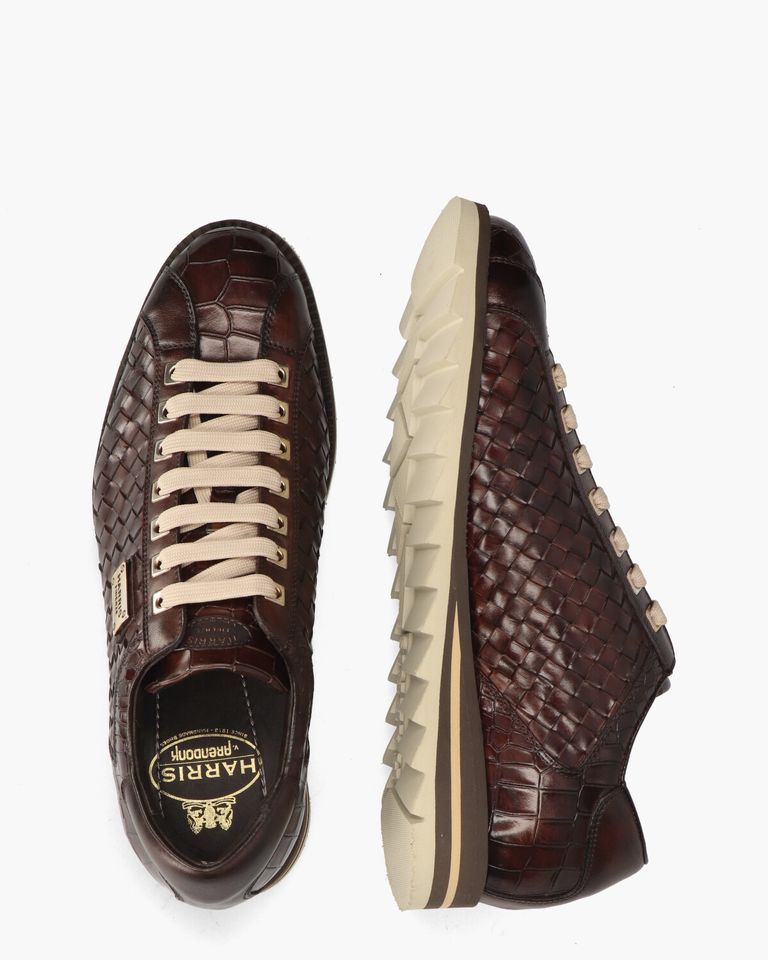 2817 Donkerbruin Herensneakers