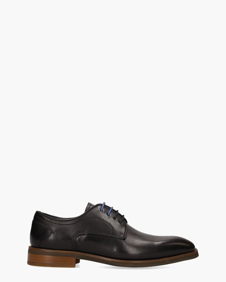 Ylan Zwart Heren Veterschoenen