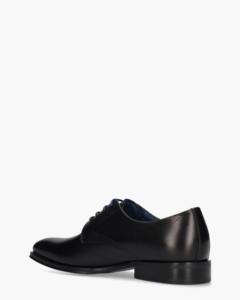 Zay Zwart Heren Veterschoenen
