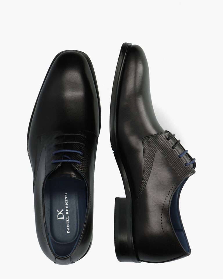 Zay Zwart Heren Veterschoenen