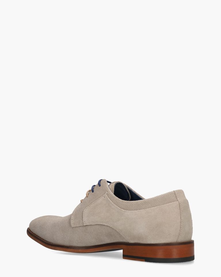Zaman Taupe Heren Veterschoenen