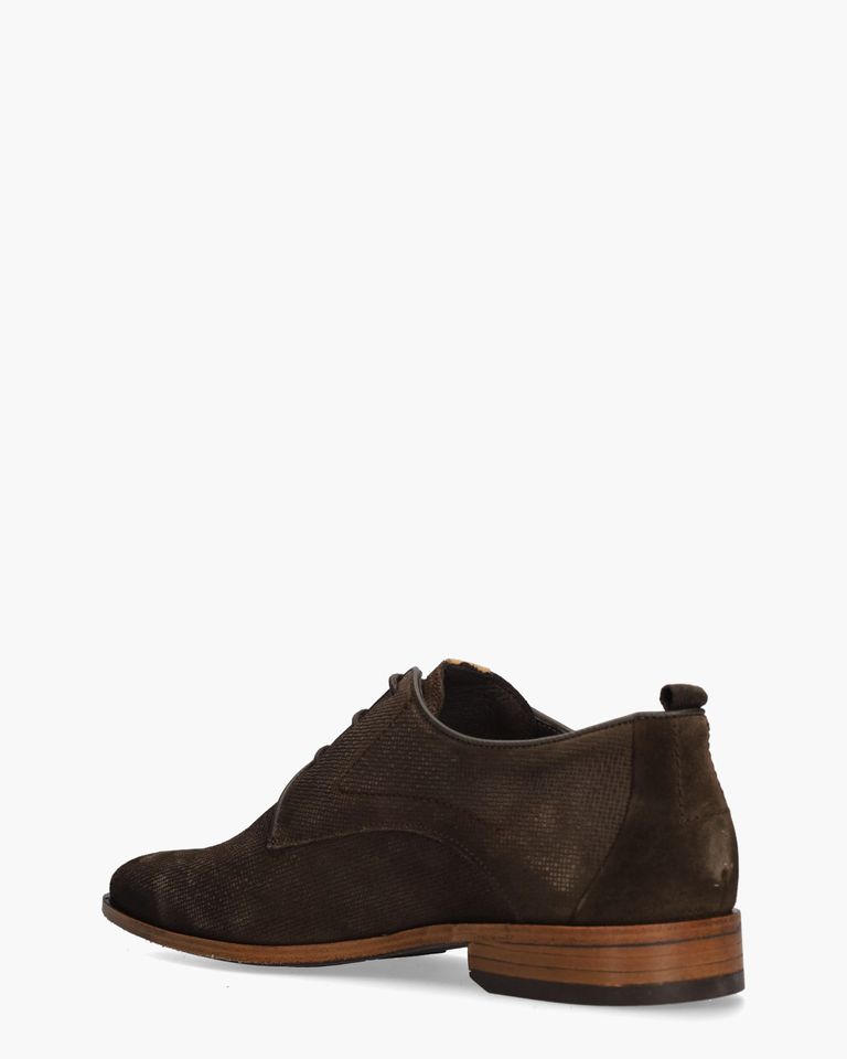 Greg Wall Donkerbruin Heren Veterschoenen