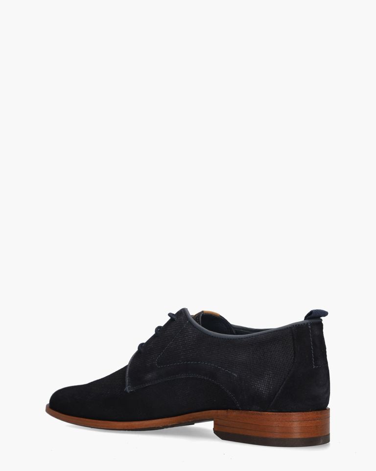 Greg Wall Donkerblauw Heren Veterschoenen