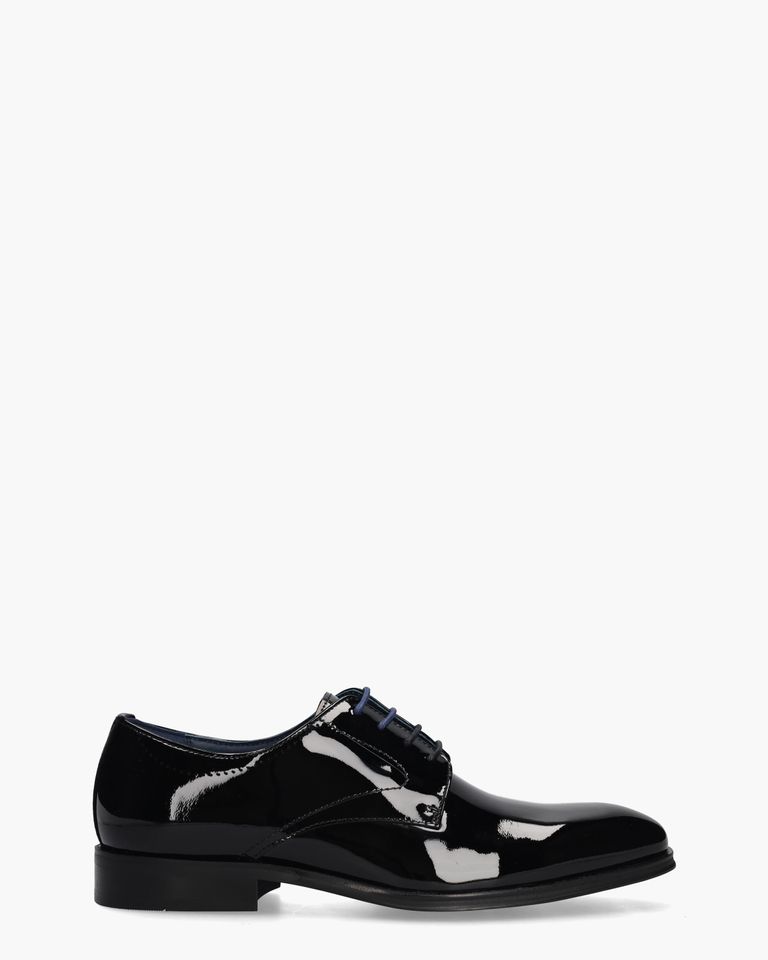 Ayaz Zwart Heren Veterschoenen