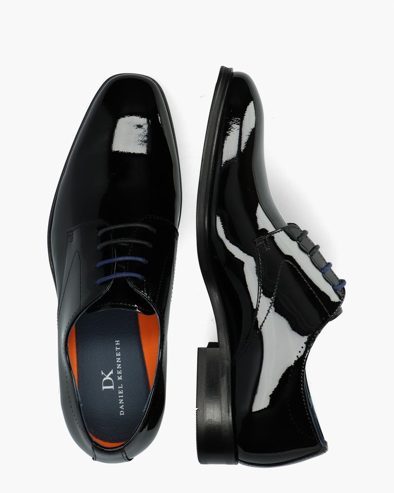 Ayaz Zwart Heren Veterschoenen