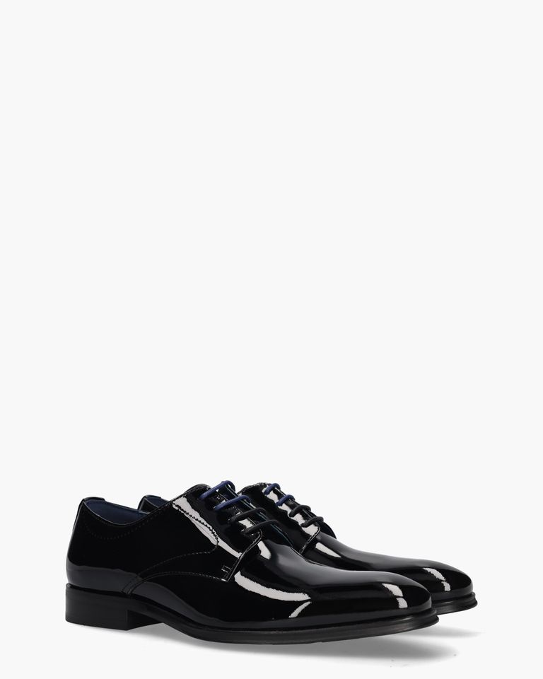 Ayaz Zwart Heren Veterschoenen