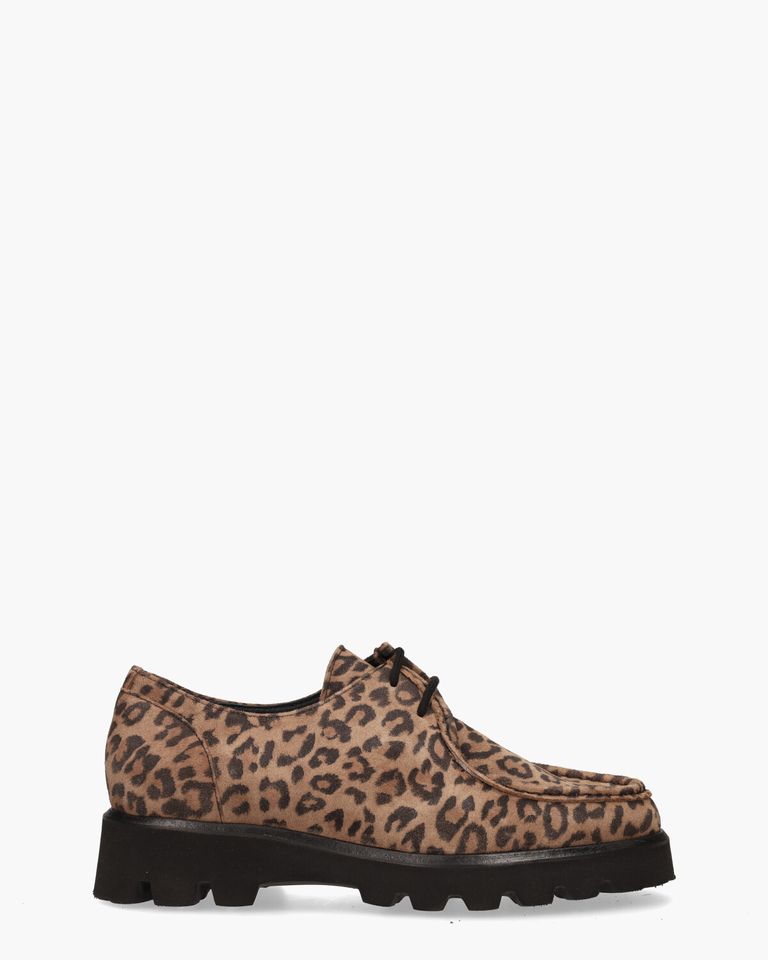 41540 Bruin Dames Veterschoenen