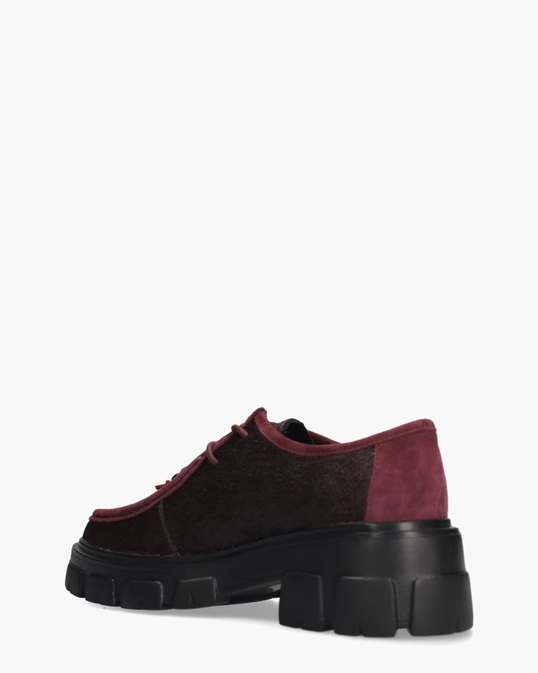 Amely Bordeauxrood Dames Veterschoenen