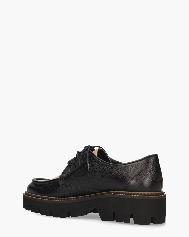 32756 Zwart/Beige Dames Veterschoenen